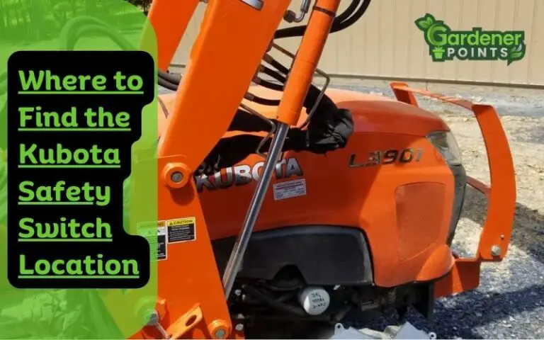 Where to Find the Kubota Safety Switch Location?